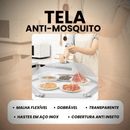 Tela Protetora de Alimentos Cinza Dobrável 80cm