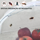 Tela Protetora de Alimentos Cinza Dobrável 80cm